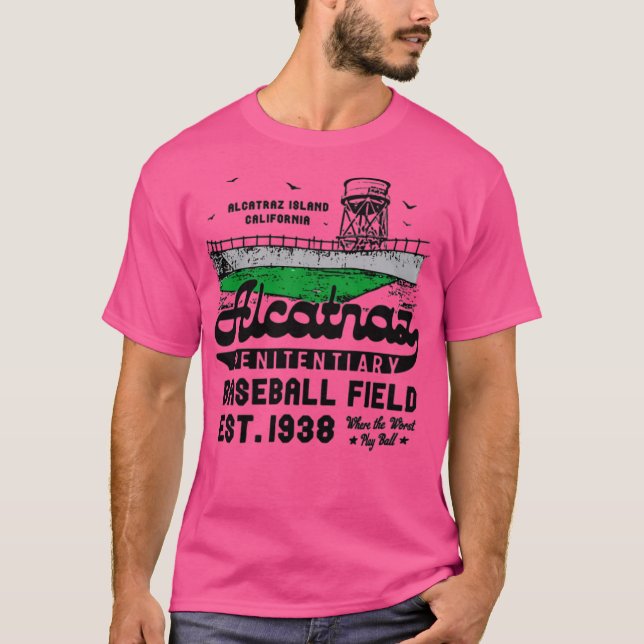 Camiseta Campo Penitenciário de Baseball Alcatraz (Frente)