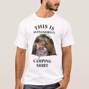 Camiseta Campo personalizado de foto feliz de tenda