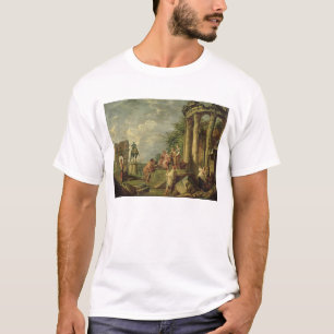 Camiseta Camponeses entre as ruínas romanas, 1743 (óleo e