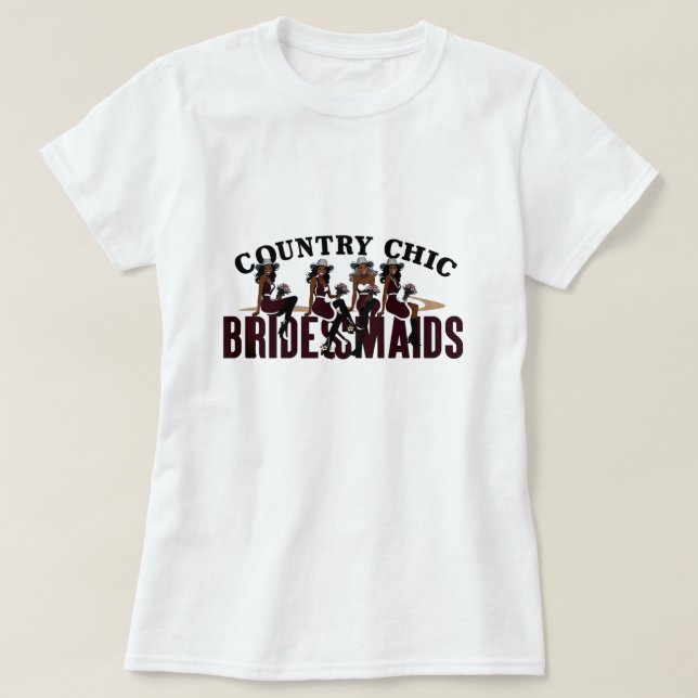 Camiseta Campos Chic Bridesmaids (Frente do Design)