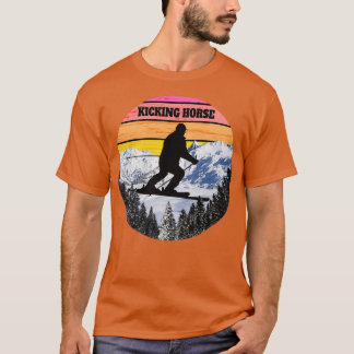 Camiseta Campos de Esqui de Neve para Picking Horse, Canadá