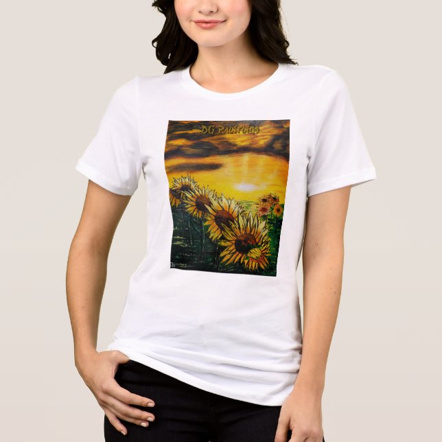 Camiseta Campos de Girassóis DG Paintings (Frente)