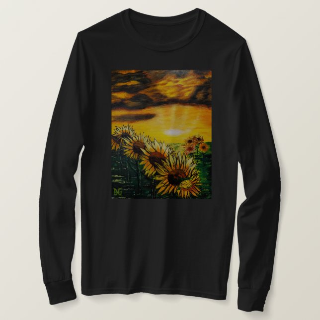 Camiseta Campos de Girassóis DG Paintings (Frente do Design)