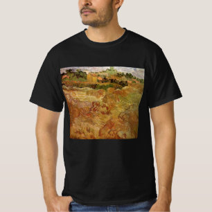 Camiseta Campos de Trigo com Auvers de Vincent van Gogh