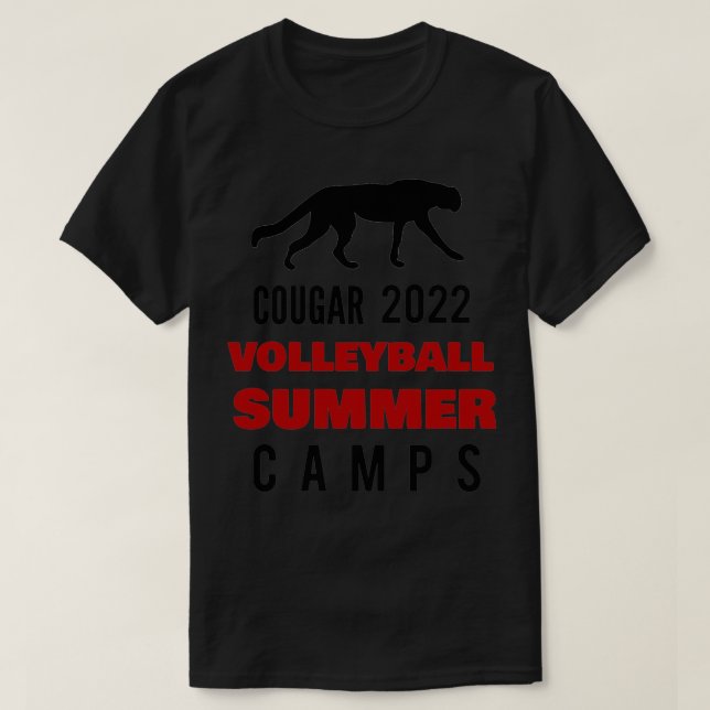 Camiseta campos de verão de vôlei (Frente do Design)