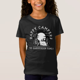 Camiseta Campos Felizes Nome da Família Acampamento Trip Bl