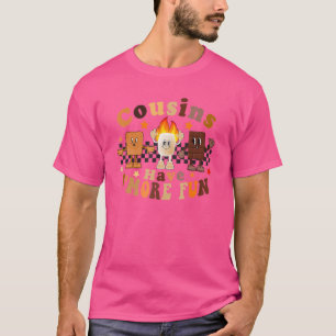 Camiseta Campos Retro Familiares Para Crianças Primos Tem M