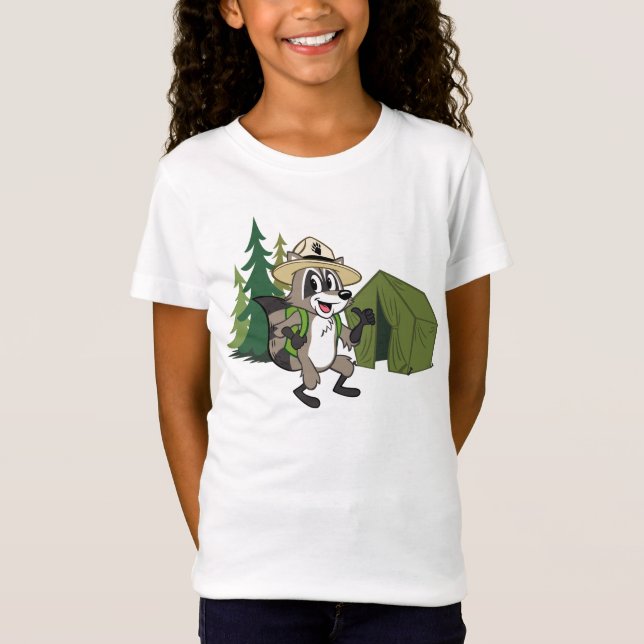 Camiseta Campout americano do rick | da guarda florestal (Frente)