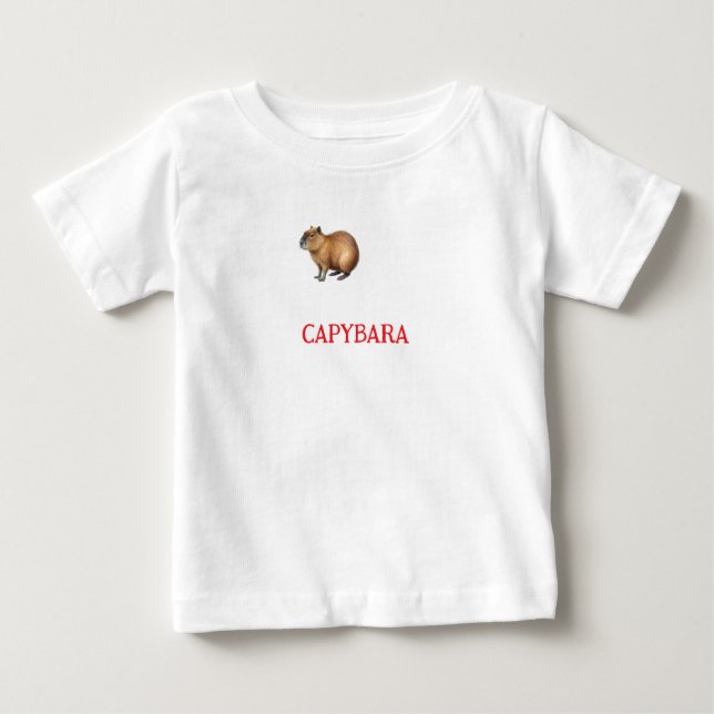 Camiseta Camseta infantil unisex con la foto de capybara (Frente)