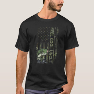 Camiseta Camuflagem Bandeira Americana Carrete Tio Legal Pe