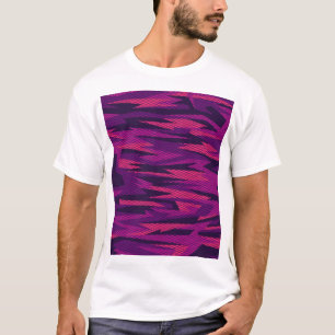 Camiseta Camuflagem com distribuição: padrão geométrico de