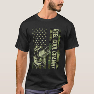Camiseta Camuflagem Da Vovó Legal Da América Bandeira
