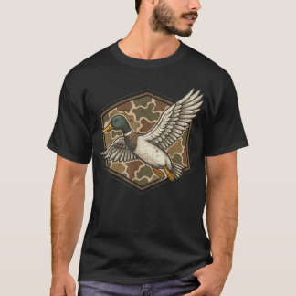 Camiseta Camuflagem de Caça ao Pato-real para Meninos e Hom