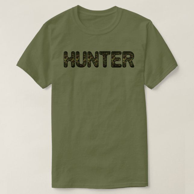 Camiseta Camuflagem de Caçador  (Frente do Design)