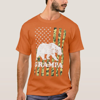 Camiseta Camuflagem de Hiking do Grampa Bear nos EUA