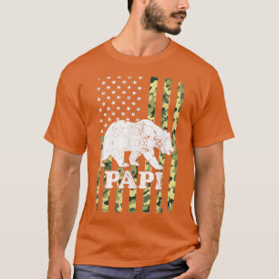 Camiseta Camuflagem de Hiking Papi Bear Camuflage EUA