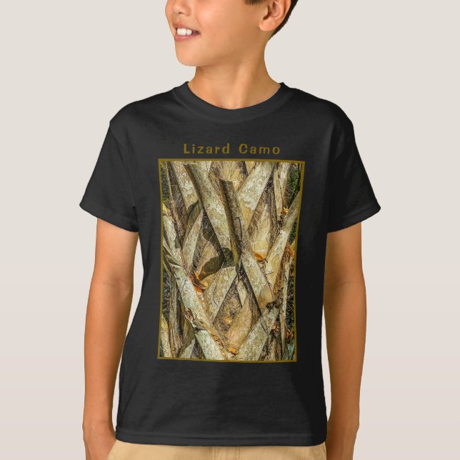 Camiseta Camuflagem de Lagarto  (Frente)