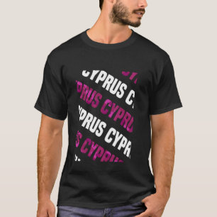 Camiseta Camuflagem de Pink com Padrão de Chipre