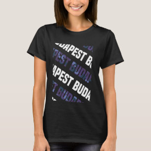 Camiseta Camuflagem de Púrpura de Budapeste Camo