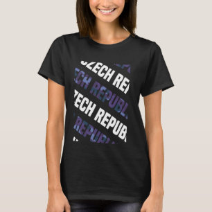 Camiseta Camuflagem de Púrpura de Camo, República Checa