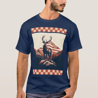 Camiseta Camuflagem de Rocha da Bandeira Americana da Cordi