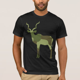 Camiseta Camuflagem de veados personalizados para Dias de o