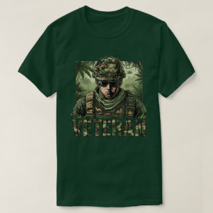 Camiseta Camuflagem de Veterano do Exército