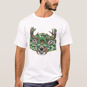 Camiseta Camuflagem do Buck Sortudo