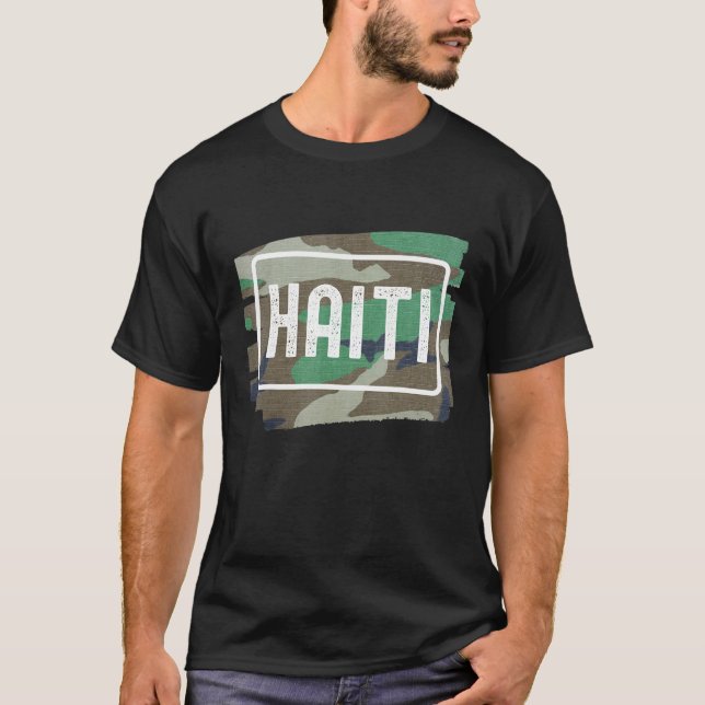 Camiseta Camuflagem do Haiti (Frente)