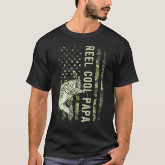 Camiseta Camuflagem do Papai Legal Cara Resfriado Bandeira