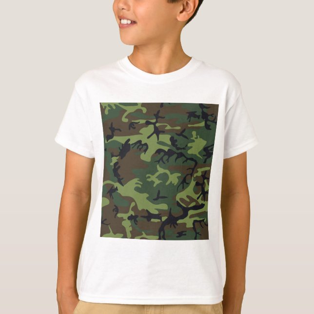 Camiseta Camuflagem Florestal (Frente)