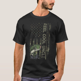 Camiseta Camuflagem Masculina Bandeira Americana Carrete Ti