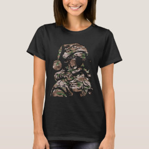 Camiseta Camuflagem Natal Pulseiras Silhouette Multi Camo