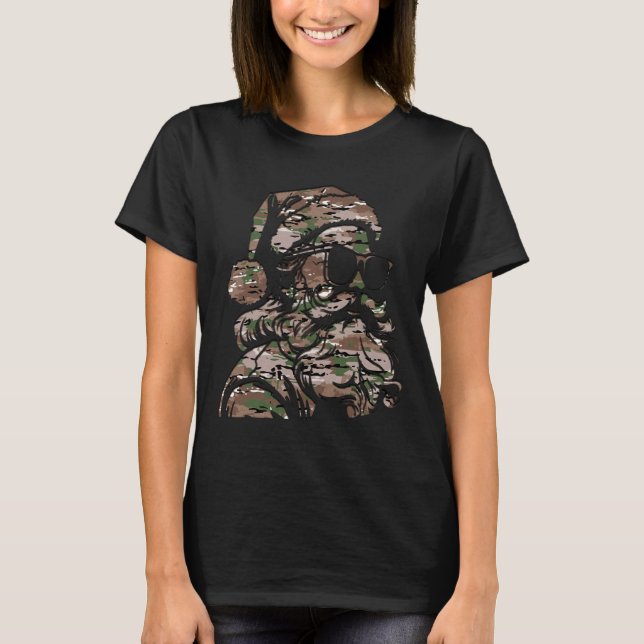 Camiseta Camuflagem Natal Pulseiras Silhouette Multi Camo (Frente)