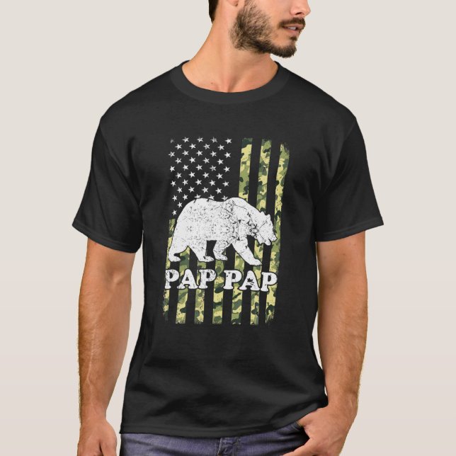 Camiseta Camuflagem Pap Bear Camuflagem Pap (Frente)