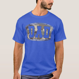 Camiseta Camuflagem Retro Old School Pai Bolso Camuflagem P
