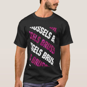 Camiseta Camuflagem rosa com padrão em Bruxelas