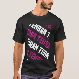 Camiseta Camuflagem rosa com padrão Tehran Camo