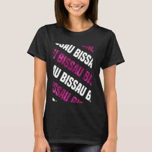 Camiseta Camuflagem Rosa Padrão de Bissau