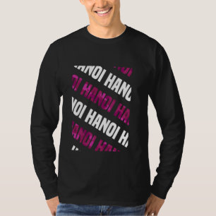 Camiseta Camuflagem Rosa Padrão de Hanói Camo