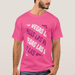 Camiseta Camuflagem Rosa Padrão de Las Vegas