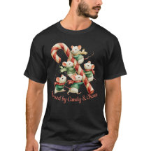 Camundongos bonitos com Arte de Natal de Canas Doc