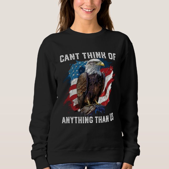 Camiseta Can Think Of Anything Than US 4th Of July American (Frente)