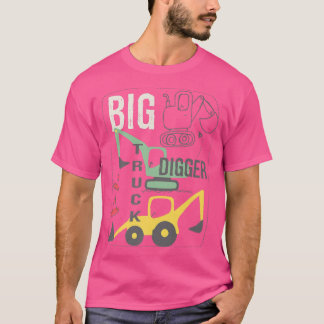 Camiseta Can You Dig It Construction Truck Boy Man Dad Birt