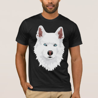 Camiseta Cana Branca Siberiana - Cães Brancos de Neve