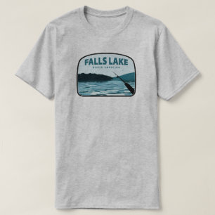 Camiseta Cana de Pesca do Lago Falls Carolina do Norte