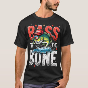 Camiseta Cana de Pesca Espingarda de Caça Bandeira American