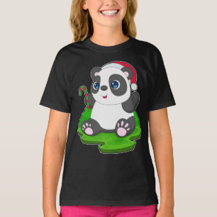 Camiseta Cana doce de Natal Panda