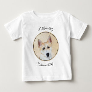 Camiseta Canaan Dog Painting - Arte de Cachorro Original