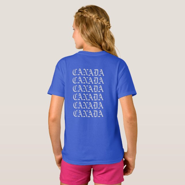 Camiseta canadá (Parte Traseira Completa)